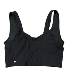 Fabletics Womens Sleeveless Charolette Low Impact Sports Bra Black Large